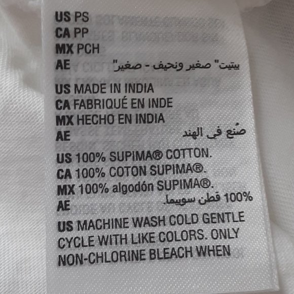 Charter Club Split Neck Bright White 100% Supima Cotton Top Roll Tab - Picture 10 of 10